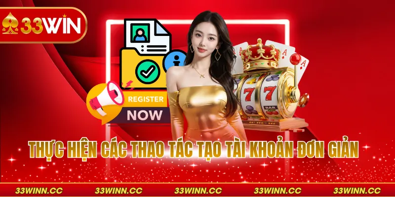 Thực hiện các thao tác tạo tài khoản đơn giản